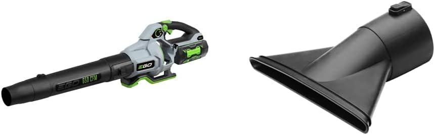 650 CFM Variable-Speed 56-Volt Cordless Leaf Blower Bundle with Flat Spread Nozzle