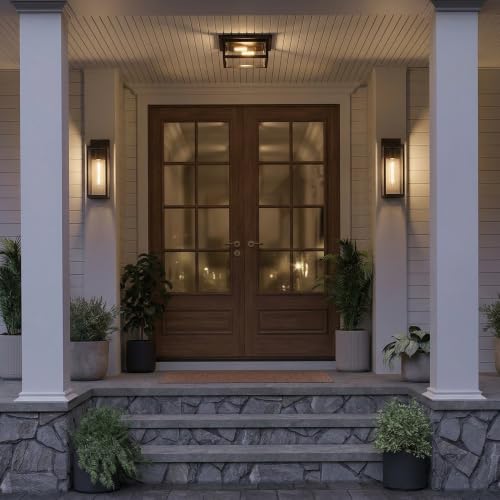 Image of Quoizel Westover 17 inch Outdoor Wall Lantern, Western Bronze | 1-Light, Clear Beveled Glass, E26 Base, ETL Wet Rated