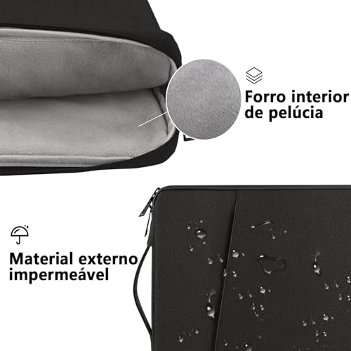 Case para Notebook, Capa Notebook Slim Minimalista Moderno Prático, À Prova d'água, À Prova de Choq