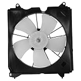 TRQ Radiator Cooling Fan Assembly Compatible with 2013-2017 Honda Accord HO3115162