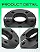 YHTAUTO 5x112mm Hub Centric Wheel Spacers 20mm Compatible with Mercedes-Benz C220, C230, C240, C280, C32 AMG, C320, C43 AMG, C55 AMG, E320, Tire Spacers w/ M12x1.5 Studs, 66.6mm Hub Bore 5 Lug 4PCS