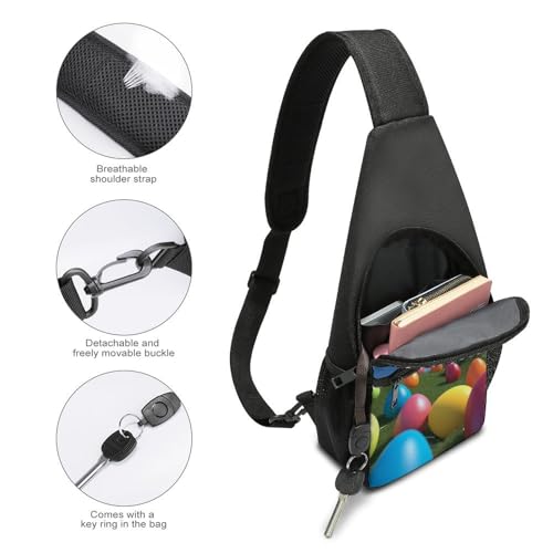 Blue Sky Colorful Eggs mochila de bandolera urbana miniatura 4