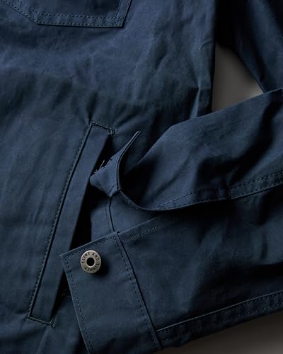 Image of Huckberry Flint and Tinder Dry Wax Trucker Jacket, Unlined Mens Lightweight Cotton Jacket