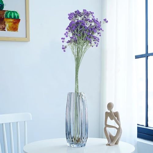 Image of HOMEVERSE 05Pcs Baby Breath /Gypsophila Artificial Fake Silk Plants Wedding Party Decoration Real Touch Flowers DIY Home Garden(Purple-05 pcs)