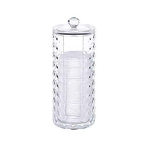 HARLIANXGY Boîte de rangement pour cotons, maquillage, distributeurs de cotons en coton transparent Cover