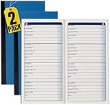 1InTheOffice Password Journal, Password Keeper Book Small, Blue 3 1/4 x 6 1/4, 192 Entries, (2 Pack)