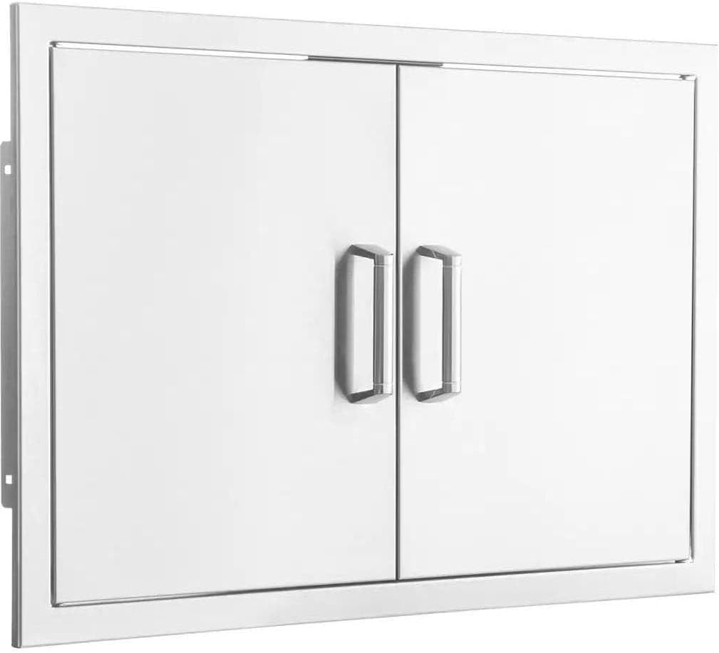 BBQGUYS 25-in Contempo/Traditional Stainless Steel Double Access Door Signature - BBQ-AD25