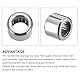 METALLIXITY HK0608 Nadellager 6mm ID x 10mm OD x 8mm Höhe 10er Pack, Chromstahl Offenes Ende Axiallager - für Industriemaschinen und -ausrüstung