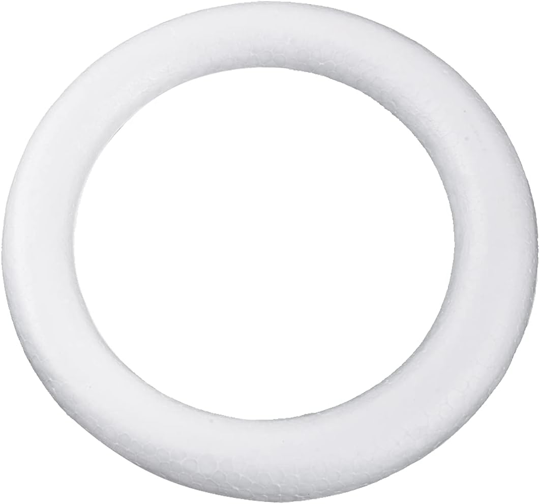 12pcs 20cm 8" Foam Wreath Ring DIY Craft Floral Art Wedding Party Graduation Ceremony