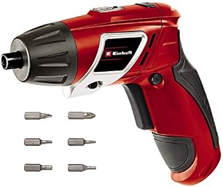 Einhell TC-SD 3.6Li Electric Screwdriver | 3Nm, Soft Grip, Magnetic Bit Holder, LED Battery Indicator, LED Light | 3.6V Cordless Screwdriver Set With 6 Pc Bit Set