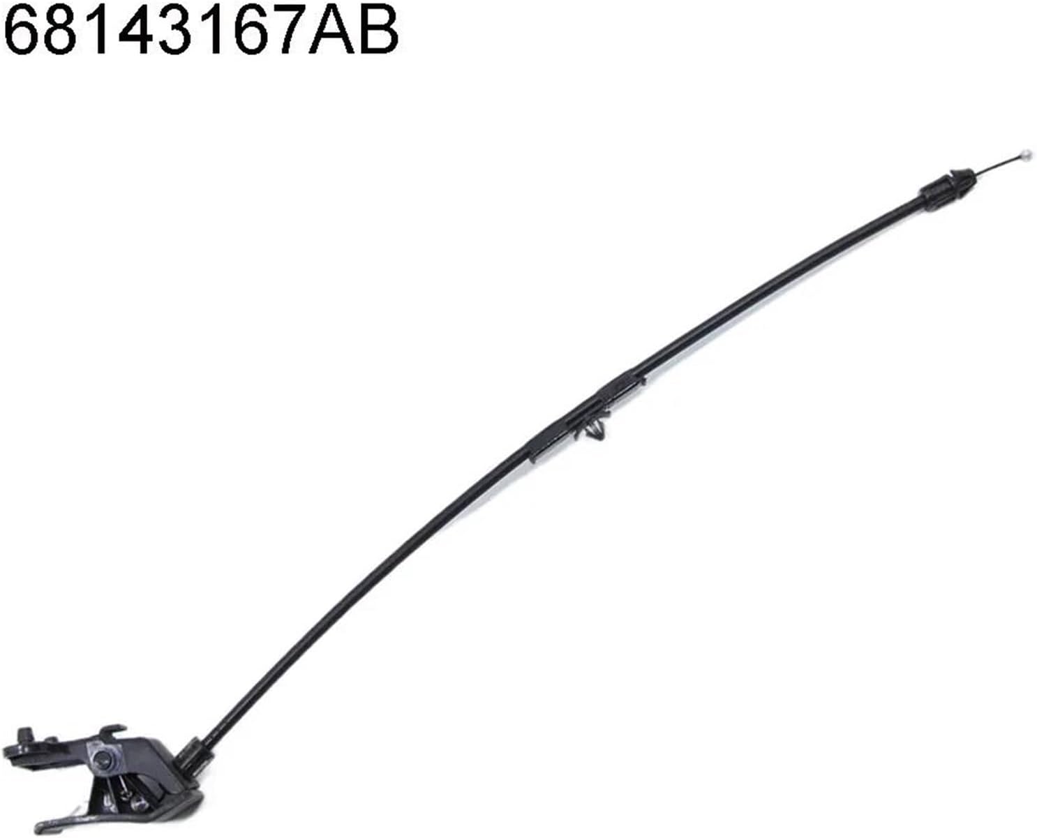 Car Hood Release Handle For Jeep For Cherokee 2014-2018 Car Outside Left Hand Drive Hood Mounted Release Handle Cable 68143167AB 53194075