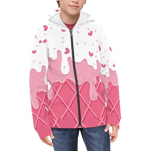 Coloranimal Kids Clothes Full Zip Up Hoody Sweatshirts for Girls and Boys Active Hoodies Ages 6-16year3