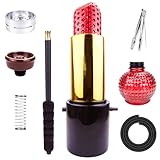 Big Lipstick Hookah Set Aluminium Creative Design Narguile Cachimbas Sheesha Chicha Handle Hose Bowl Complete Shisha Accessories
