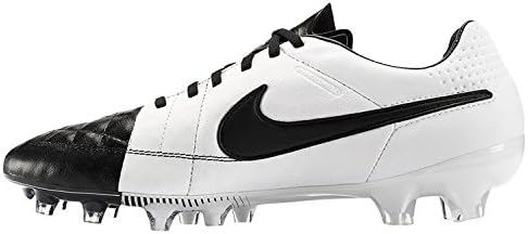 nike tiempo half black half white