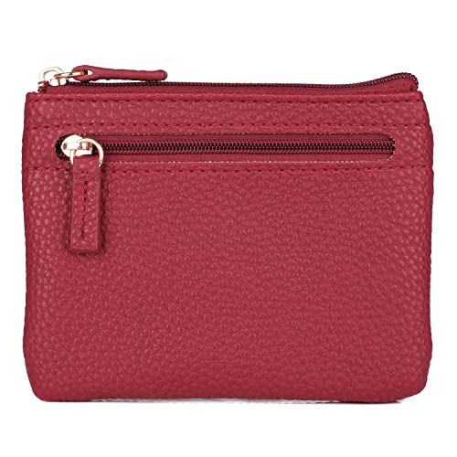 Julia Buxton Pebble RFID Pik-Me-Up® Large ID Coin/Card Case Red3