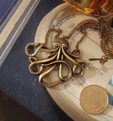 Pirates of The Caribbean Octopus Necklace,Retro Necklace