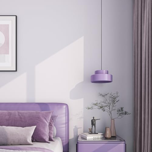 Papel pintado autoadhesivo morado para decorar muebles y paredes de dormitorios modernos 2