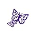 Butterflies PURPLE Vinyl window decal sticker