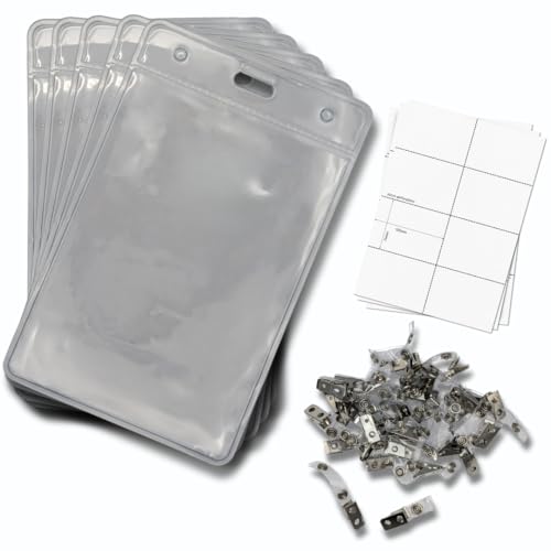 Porte-badges d'événement verticaux pour cartes d'identité et licences de taille A7