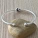 Handmade Sterling Silver Knot Cuff Bracelet, Minimalist Rustic Simple Tied Silver Wire, Adjustable 6 7/8 inches Cuff, Women size M-L, Men size S-M, Gift for Her or Him
