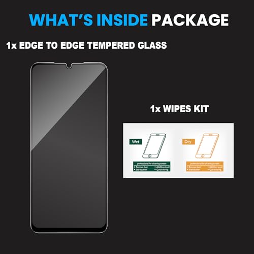 Image of ArmourPro Military-Grade Tempered Glass for Samsung Galaxy M07, A07, M17e, F70E and F07 - 9H Anti Scratch, Edge-to-Edge Coverage, HD Clarity, Smooth Touch, Case Friendly, Easy Installation Kit with Cable Protector
