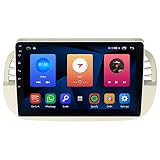 ASURE 9 inch Carplay Android Auto Stereo Car In-Dash GPS Navigation Unit for Fiat 500 500C 2007-2015