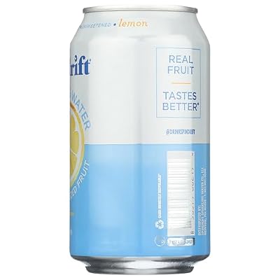 Spindrift Sparkling Water, Lemon, 12 fl oz