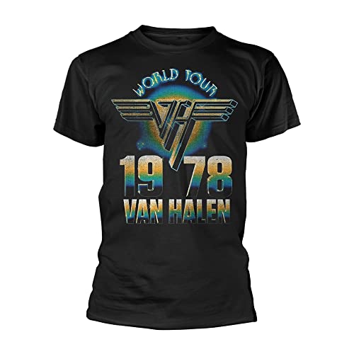 Van Halen World Tour ’78 Officiel T-Shirt Hommes Unisexe - Les Beatles, Paul McCartney, John Lennon, RIngo Starr, George Harrison Van Halen World Tour '78 Officiel T-Shirt Hommes Unisexe