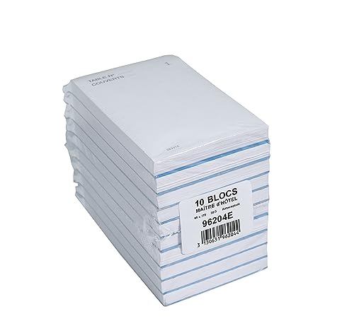 Blocs Maître d'Hôtel Exacompta 96204E | Carnet de commande 3 exemplaires numérotés x10 - 3