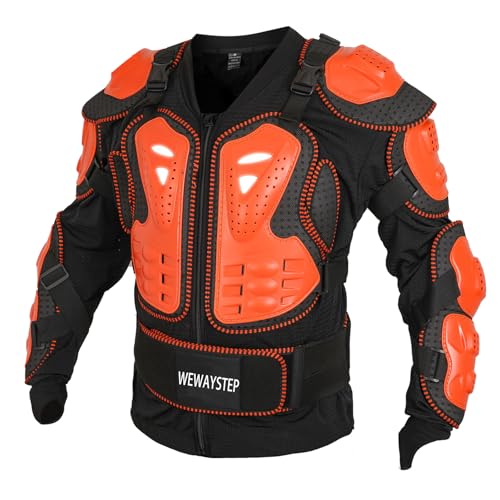 WEWAYSTEP Motorcycle Protective Jacket Orange