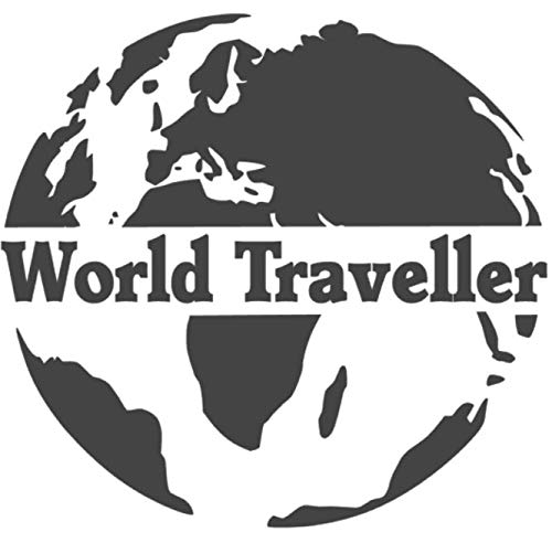 Silhouette World Traveller autocollant blanc brillant 40x40 cm