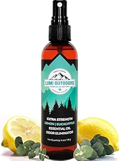 Lumi Outdoors Natural Shoe Deodorizer Spray & Foot Odor Eliminator- Extra Strength- Eucalyptus Lemongrass