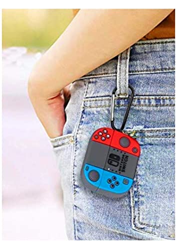 Image of for Airpods Pro 2019 Pouch Case Cover Headphones Soft Silicone Cartoon Character Cover with Keychain, 360-degree Protection (Nintendo)