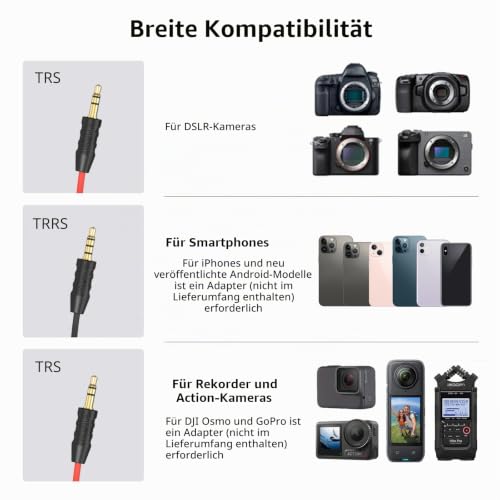 SMALLRIG Videomikrofon, Dual Input Videomic, Stoßdämpfung Shock Mount 3468 – Ansicht 6