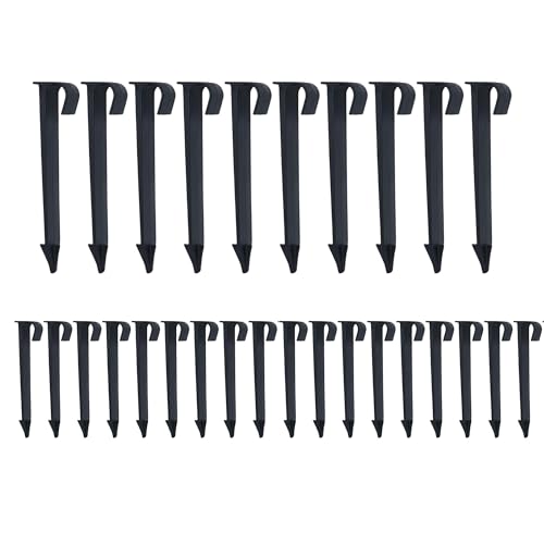 Irrigation Tubing Stakes 1/2" & 1/4": 28 PCS Hold Down Anchor Stakes for Drip Irrigation Tubing Hose, Garden Ground Securing Pegs for Watering System Lawn Plants Greenhouse image 3