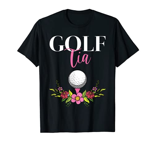 Golf Tia Hispanic Golfer Auntie T-Shirt