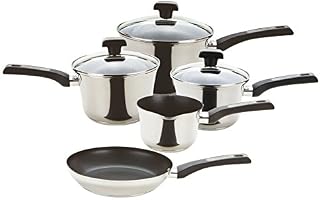 Prestige Durasteel Induction Stainless Steel Cookware, Silver, Set of 5