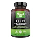 Nested Naturals Choline Bitartrate 500mg | High Potency Choline Supplements | Supports Cognitive Performance & Liver Function | 100% Vegan & Non-GMO Choline | 90 Vegan Capsules