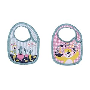 BABY born 830840 Slabbetje 43cm set van 1-voor peuters 3 jaar en ouder – gemakkelijk voor kleine handen – diverse ontwerpen