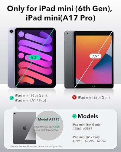 Image of Screen Protector for Apple iPad Mini 8.3 inch, |1 Pack| HD Clear Flexible PET Film, 9H Hardness, Anti-Scratch, Bubble-Free Install (Not Tempered Glass)