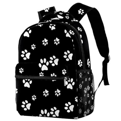 Sac à dos d'école pour adolescentes fille garçon grand sac de voyage décontracté noir