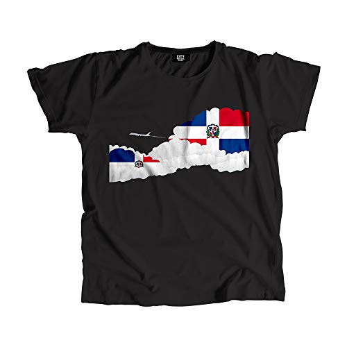 T-shirt République Dominicaine avion nuages vêtement unisexe airport