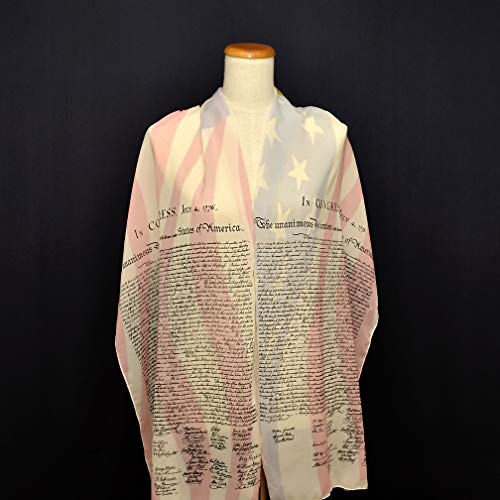 The Declaration of Independence Chiffon scarf3