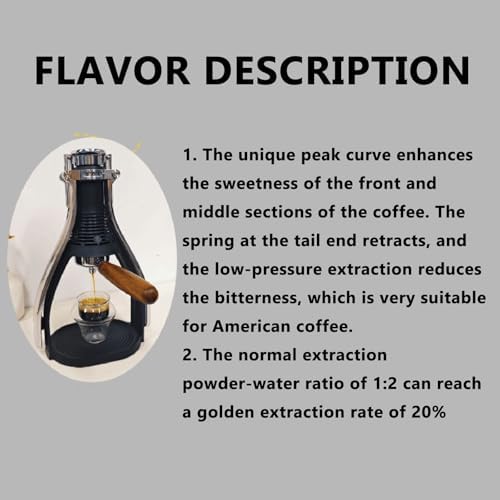 Manual Espresso Coffee Maker, Portable Hand-Press for High Extraction, No Electricity Needed, Ideal for Travel, Camping, Home, and Outdoor Use