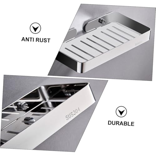 Porte-savonnette inox 304 Operitacx mural sans perçage pour douche - 7