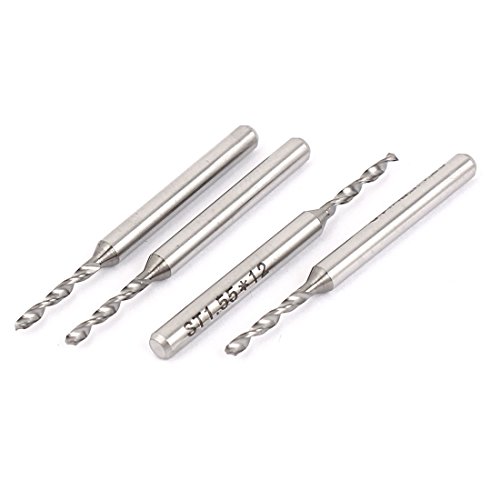 Aexit 1.55mm Cutting Fuses Dia Carbide PCB Print Circuit Board CNC Drill Bits Tool PCB Fuses 4 Pcs