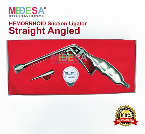 New Premium Stainless Rectal Hemorrhoid Suction Ligator Angle Straight Plus Loading Cone Surgical Rectal Instrument By Medesa #TOP1