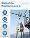 Rocaris 4 Pack Stainless Steel Wire Rope Crane Double Pulley Block M32 Lifting Crane Swivel Hook Single Pulley Block Hanging Wire Towing Wheel