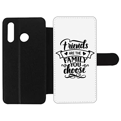 Étui Huawei P30 Lite housse portefeuille magnétique protection intégrale motif citation