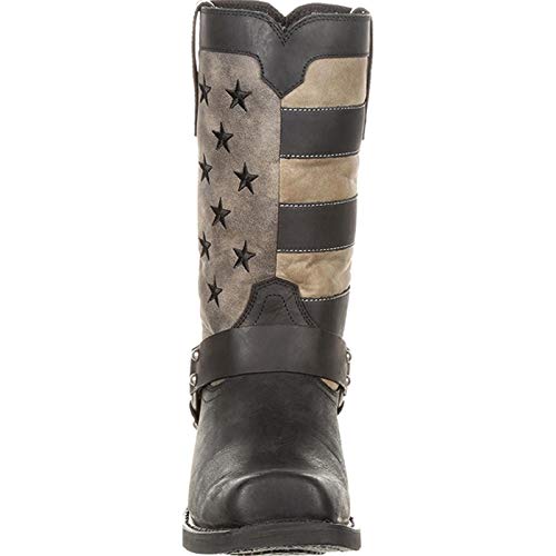 Durango mens Black Faded Flag Harness Boot3